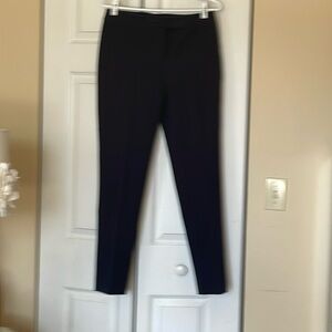Talbots navy blue high-waist straight pants. Size 4. Belt loops.